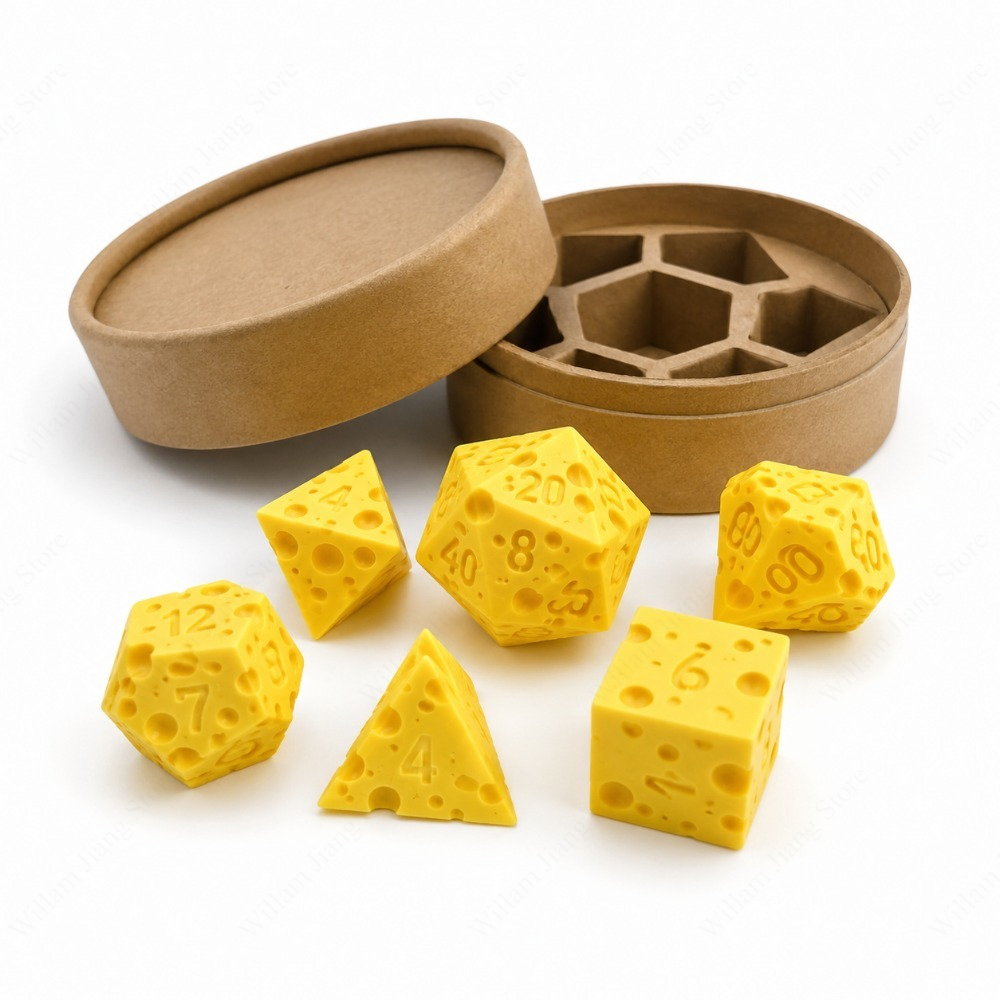Party Games At Wedding - 3D Printed Cheese Dice Set with