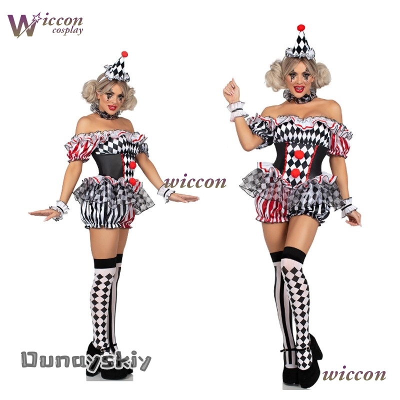 Party Games Online Free - Women Clown Cosplay Costume Circus Performance