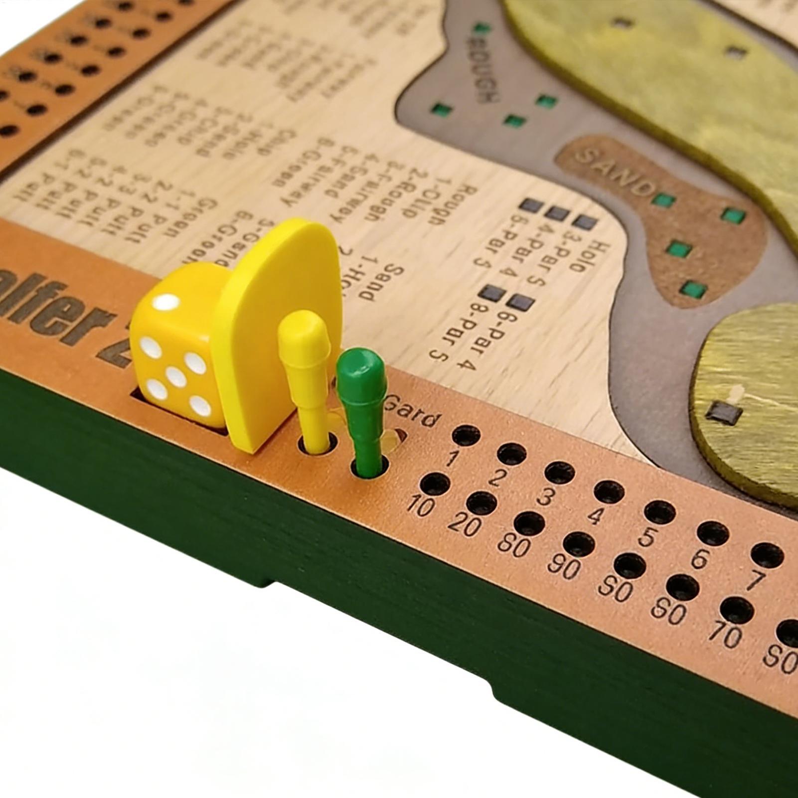 Golf Dice Game Wooden Challeng - Party Games Indoor recension och pris