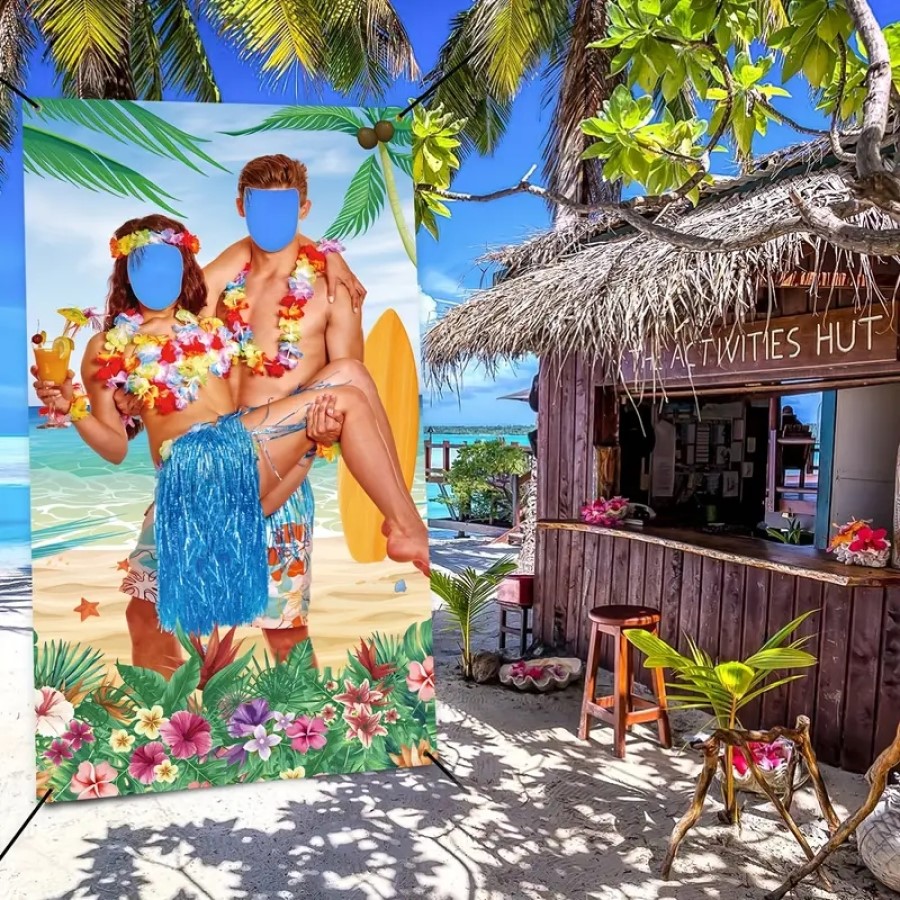 1pc, Hawaiian Luau Couple Phot - Party Games Couple recension och pris