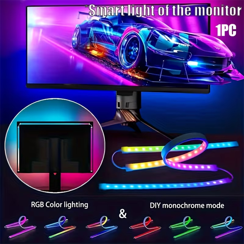 RGB Gaming Lights Strip Monito - Party Games Night recension och pris