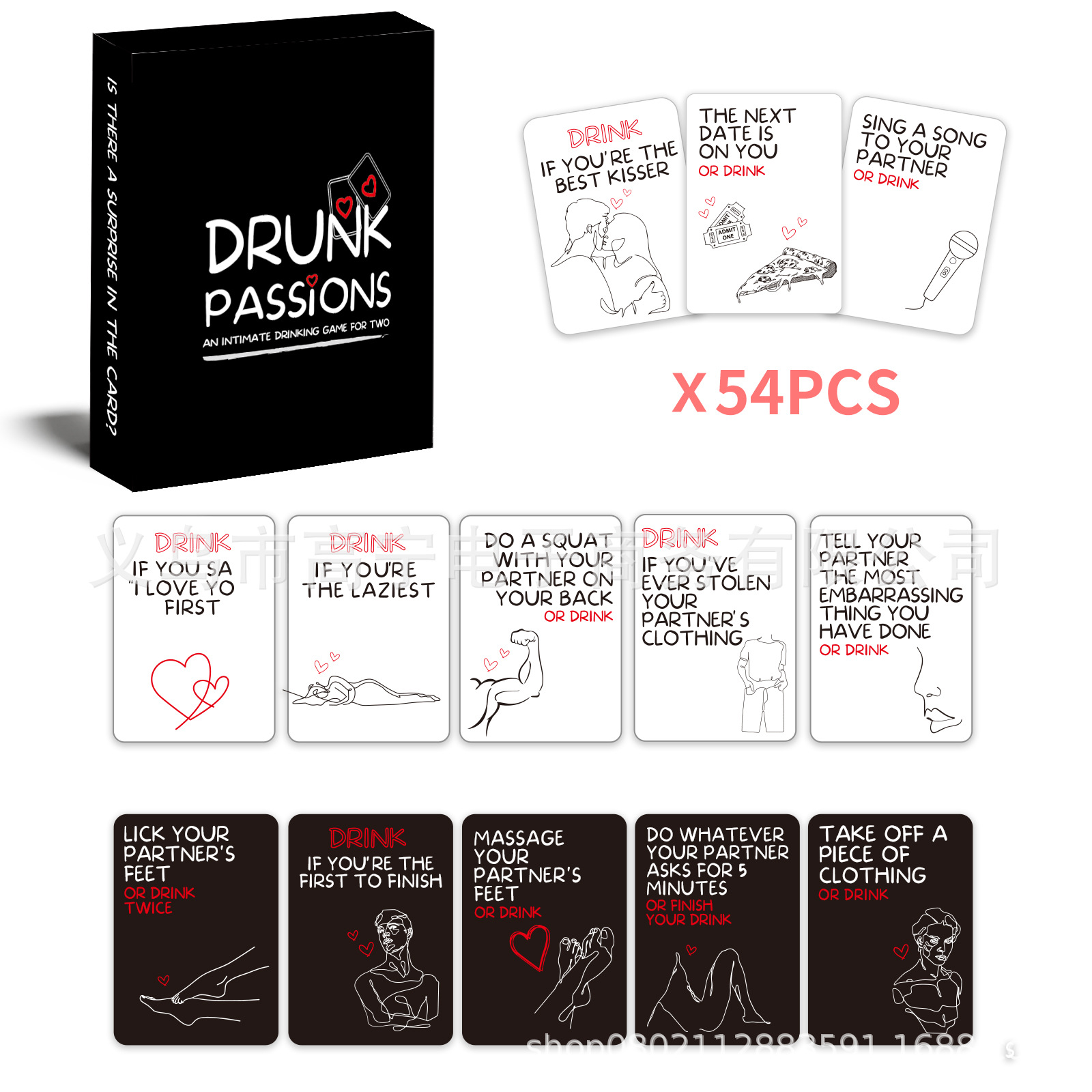 Drunk Passions Lovers Couples  - Party Games Couple recension och pris