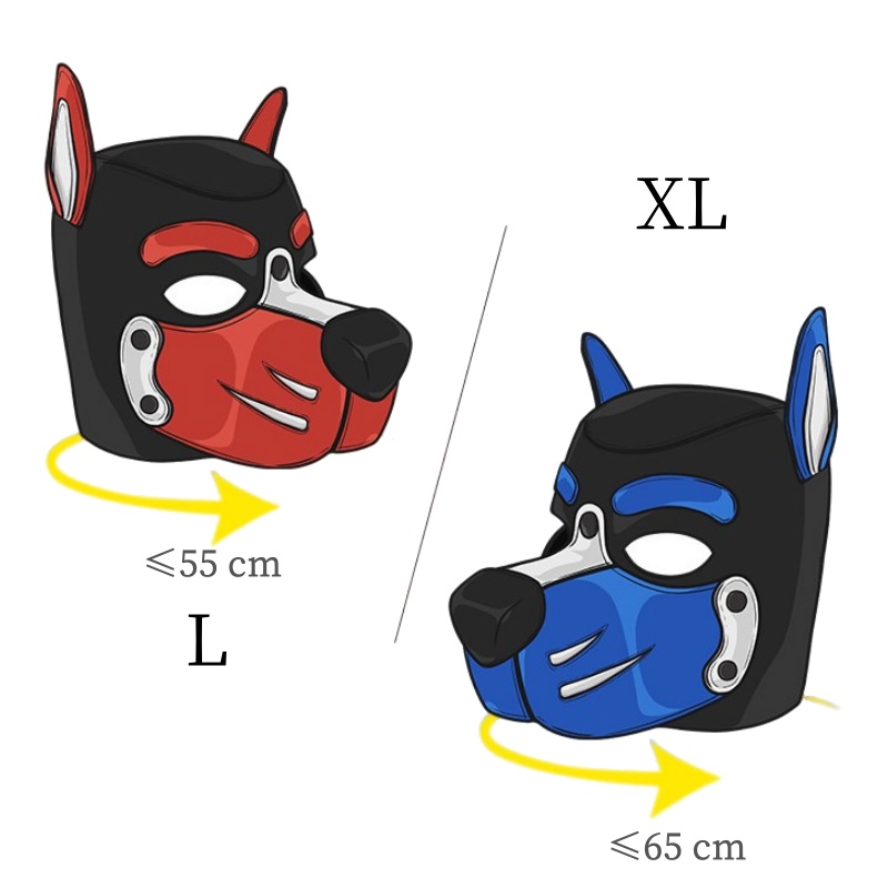 Erotic Colorful Dog Hood Mask  - Party Games Couple recension och pris