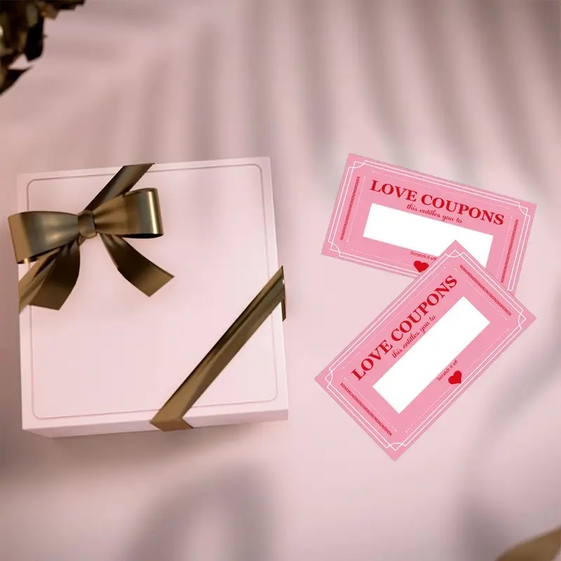 30 Pcs Pink Lucky Scratch Card - Party Games Couple recension och pris