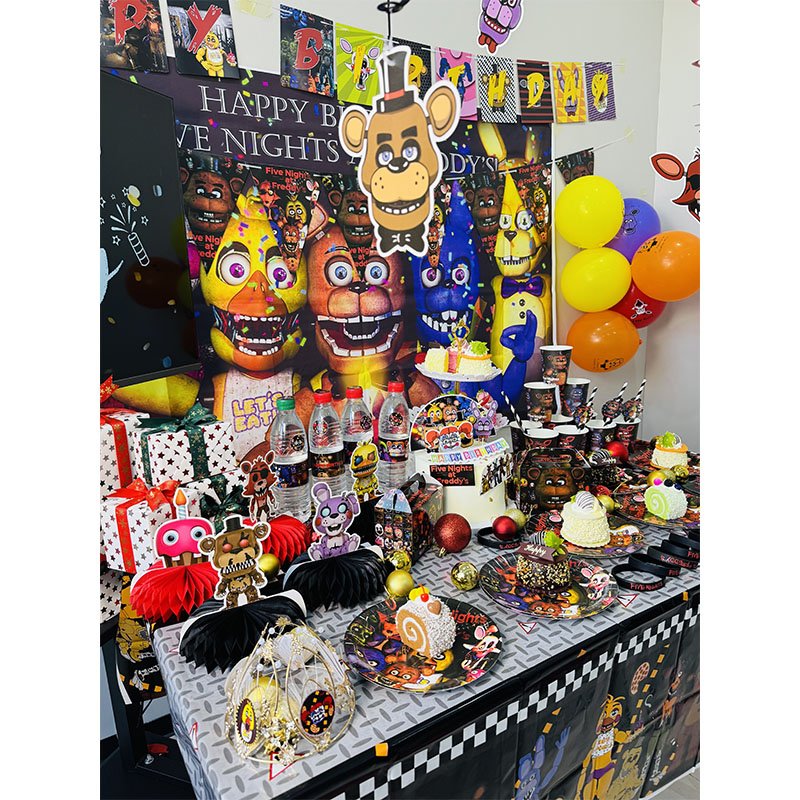 FNAF Themed Paper Plate Cups C - Party Games At Wedding recension och pris