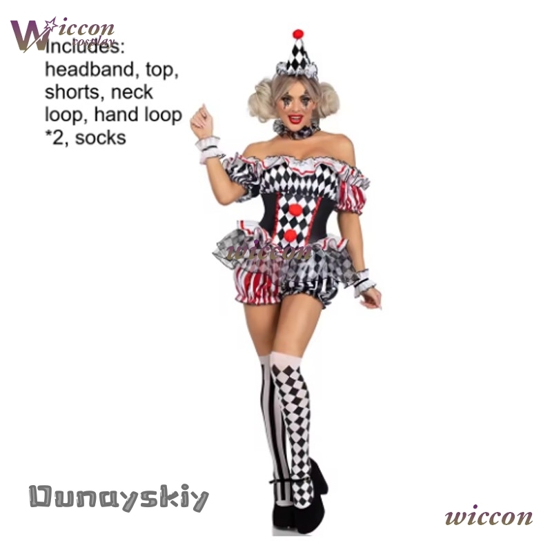 Women Clown Cosplay Costume Ci - Party Games Online Free recension och pris