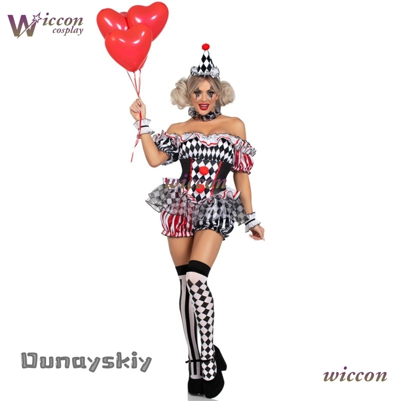 Women Clown Cosplay Costume Ci - Party Games Online Free recension och pris