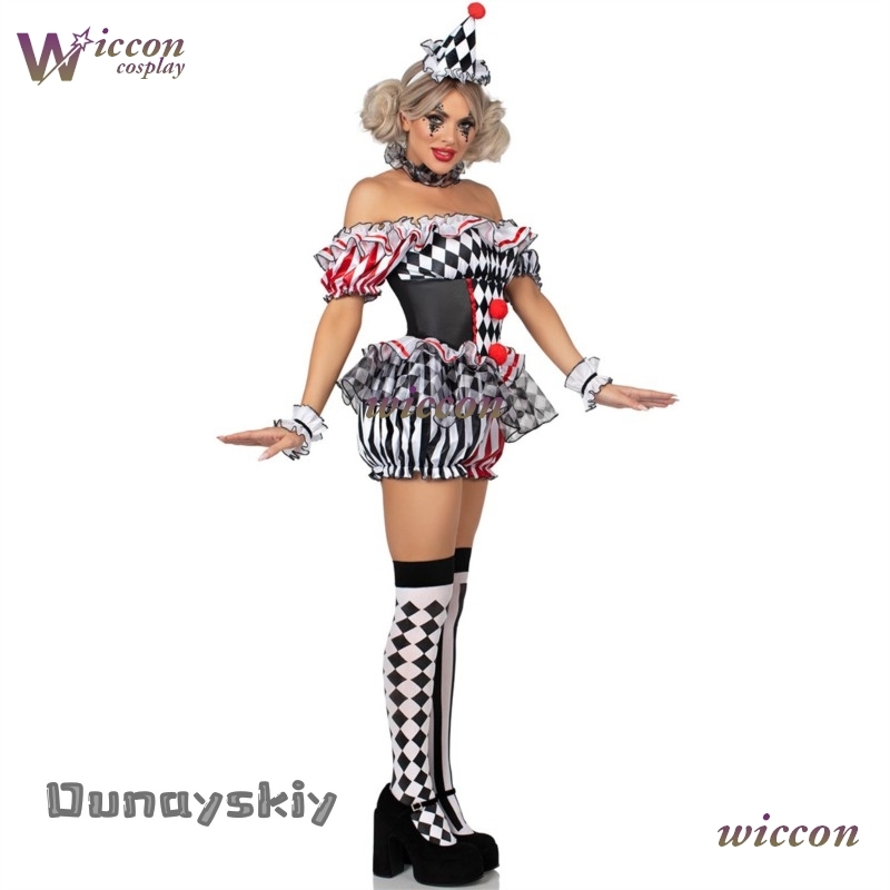 Women Clown Cosplay Costume Ci - Party Games Online Free recension och pris